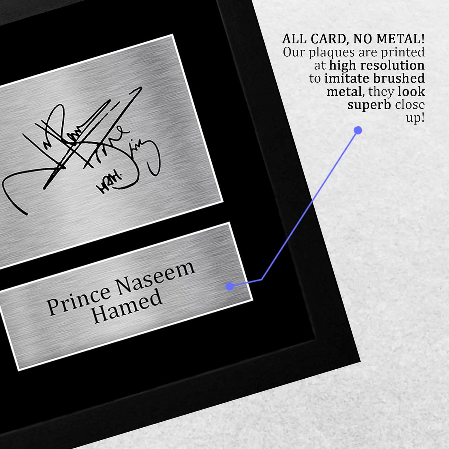 Thumbnail 4 de HWC Trading FR Prince Naseem Hamed Naz Gifts Printed Signed Autograph Picture – A4 Framed