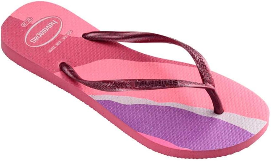 Detalle 2 de Havaianas Slim Palette Glow pour femme – tongs confort en caoutchouc antidérapant