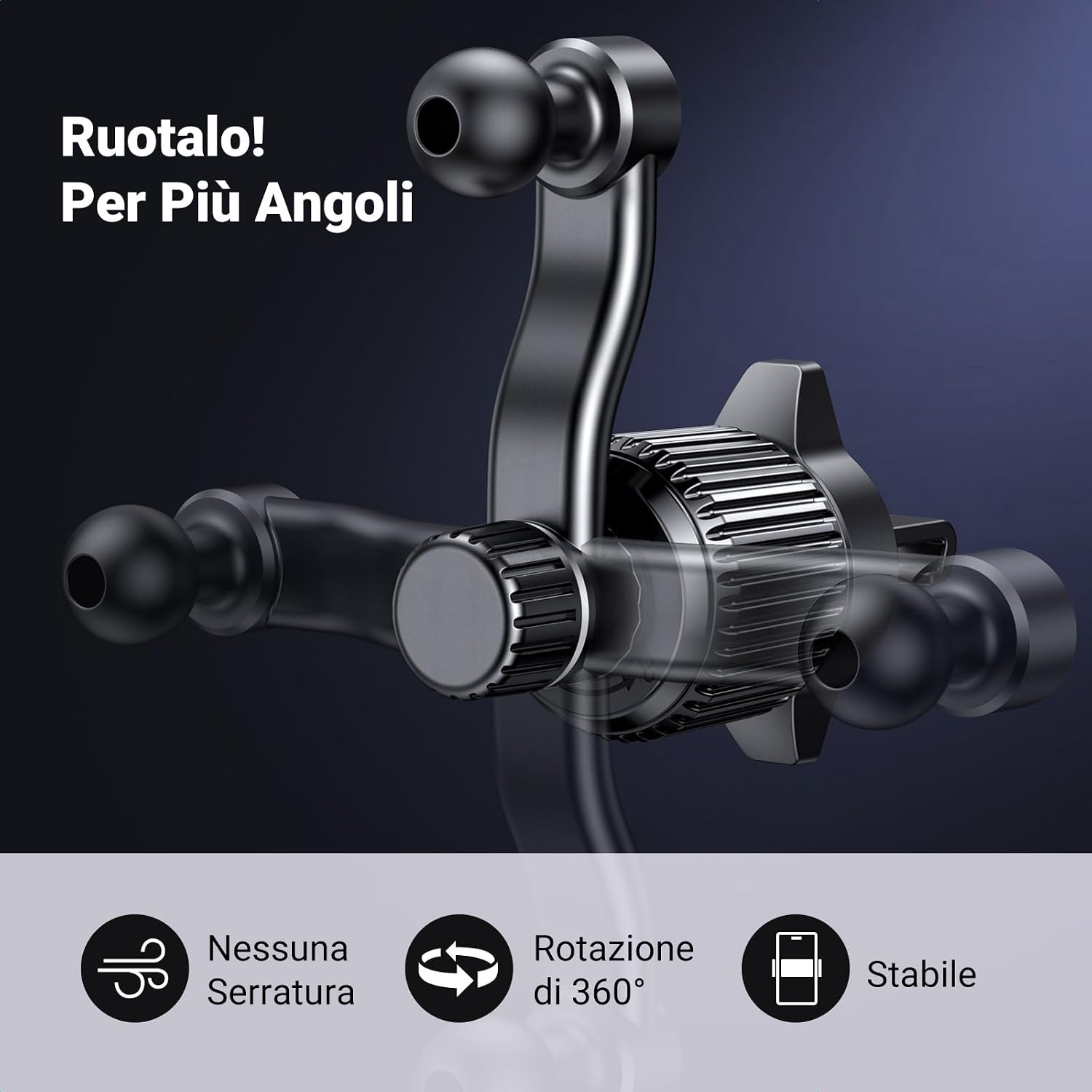 Thumbnail 1 de UGREEN Supporto Auto per Bocchetta Aria – Compatibile con iPhone 16/14/Pro e Galaxy S24 Ultra