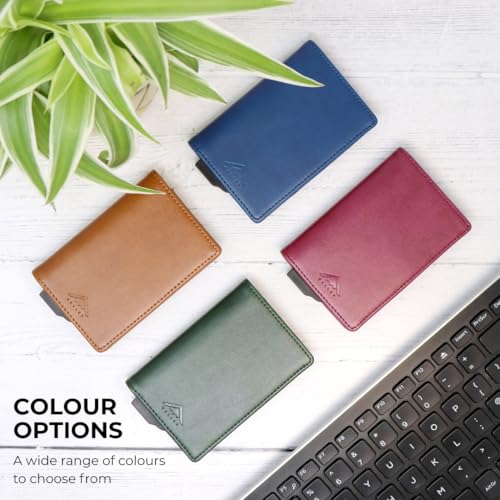 Thumbnail 6 de Stealth Wallet RFID Card Holder Wallet – Slim, Minimalist Aluminium & Leather Pop-Up Card Wallet