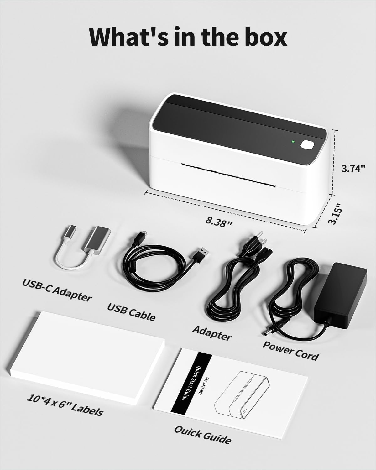 Thumbnail 6 de Phomemo PM241BT thermische labelprinter met Bluetooth en USB