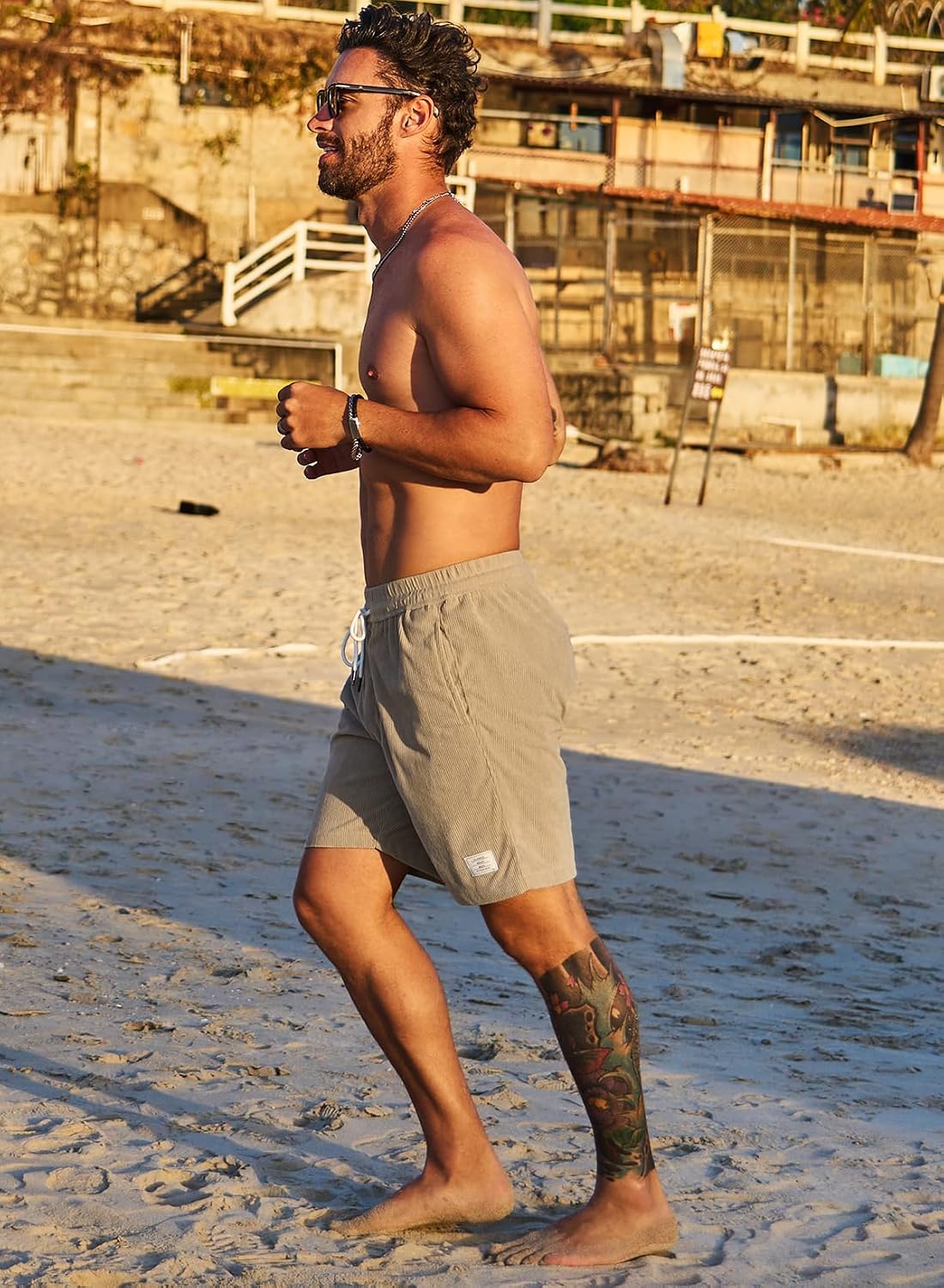 Thumbnail 3 de JMIERR Corduroy Shorts Herren 100% Polyester