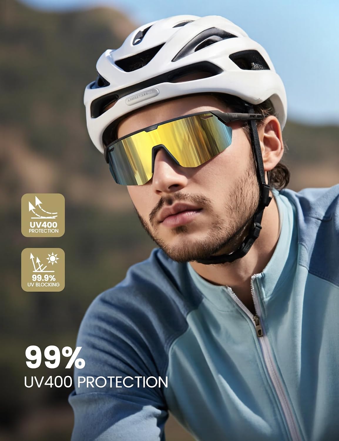 Detalle 2 de Lamicall Polarized Cycling Sunglasses 24g 🕶