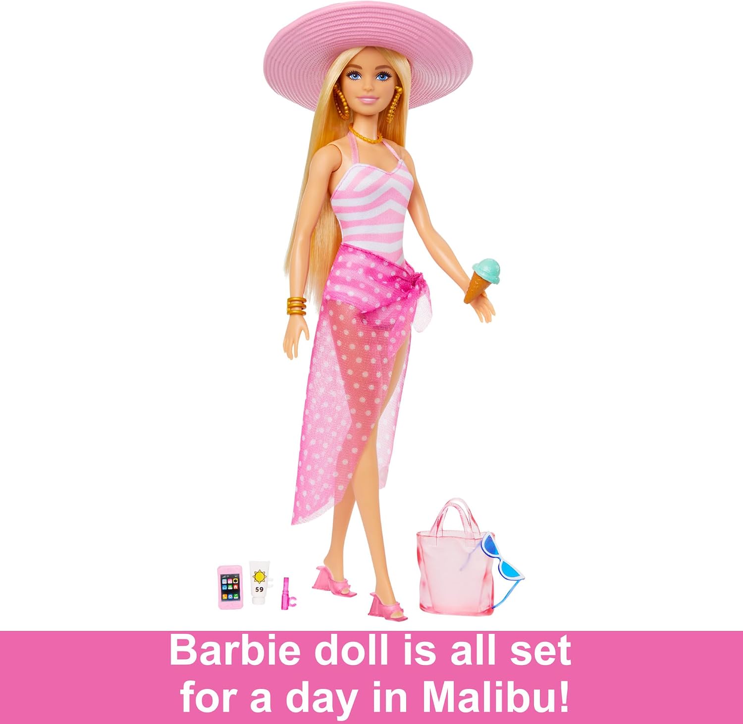 Thumbnail 4 de Barbie beach doll set HPL73 for kids