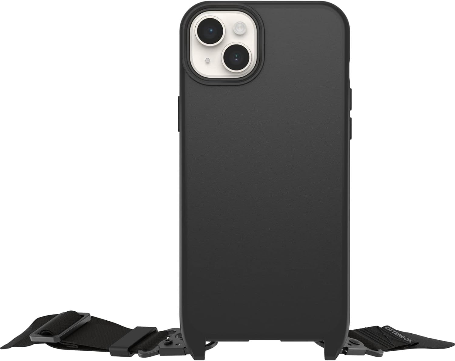 Detalle 2 de Otterbox Cover React Lanyard con MagSafe per iPhone 14 Plus (custodia sottile antishock con cordino) nera