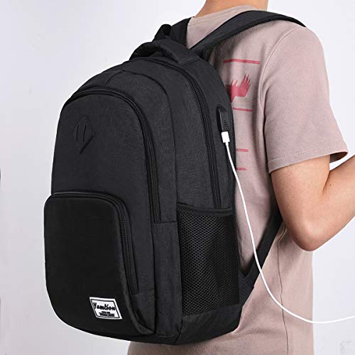 Thumbnail 1 de YAMTION Mochila Escolar para portátil de 17.3" (32 L) con USB y tejido repelente al agua