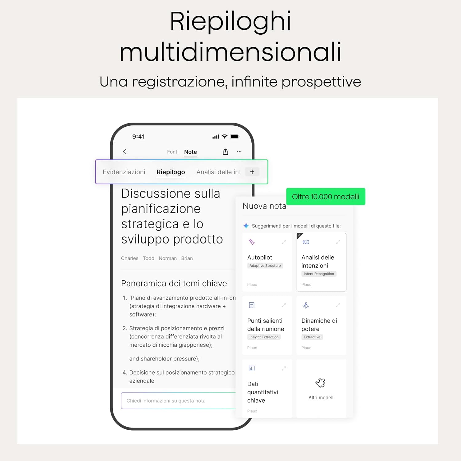 Thumbnail 4 de Plaud NotePin Registratore Vocale AI Professionale: trascrizione, riassunti e gestione note in un dispositivo portatile