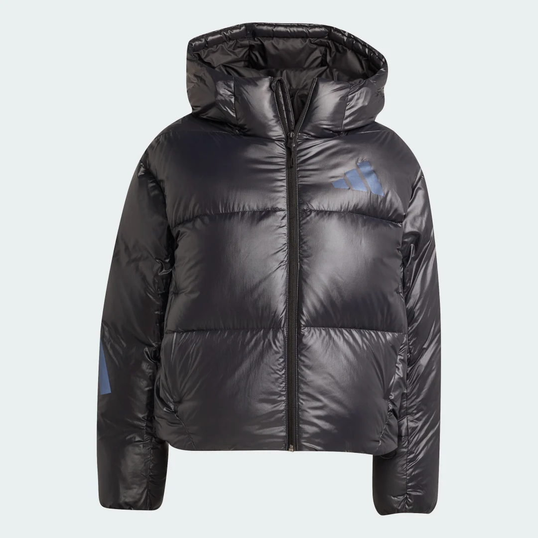 Detalle 2 de Anorak Adidas Z.N.E. Climawarm de plumón abullonado, color Negro
