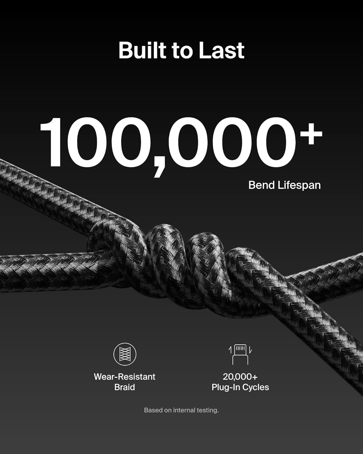 Thumbnail 2 de Belkin BoostCharge USB-C to USB-C Cable (3.3ft) — 240W, Braided Durability for Fast Charging & Data