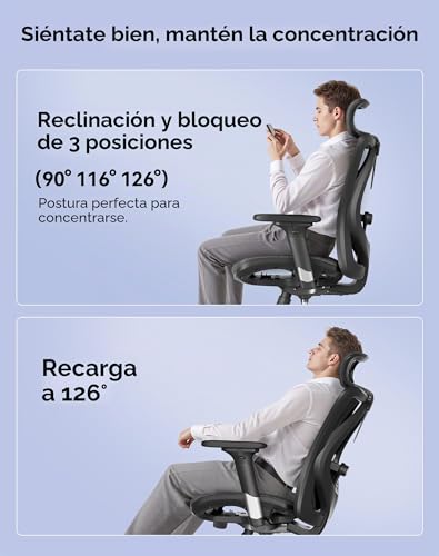 Thumbnail 6 de SIHOO Silla de Oficina Ergonómica con Respaldo Alto y Malla Transpirable