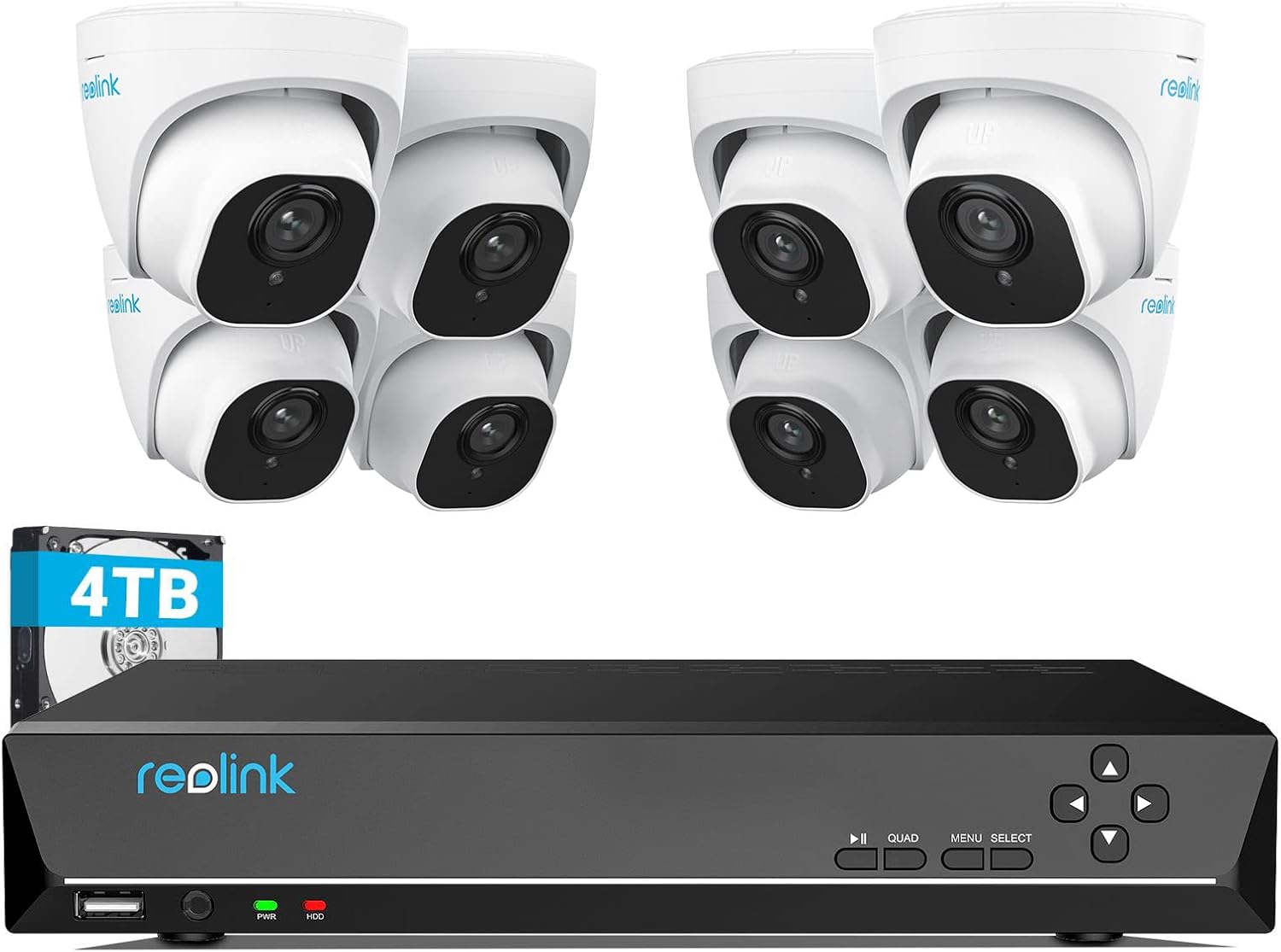 Detalle de Reolink 4K Überwachungskamera Set 8 MP
