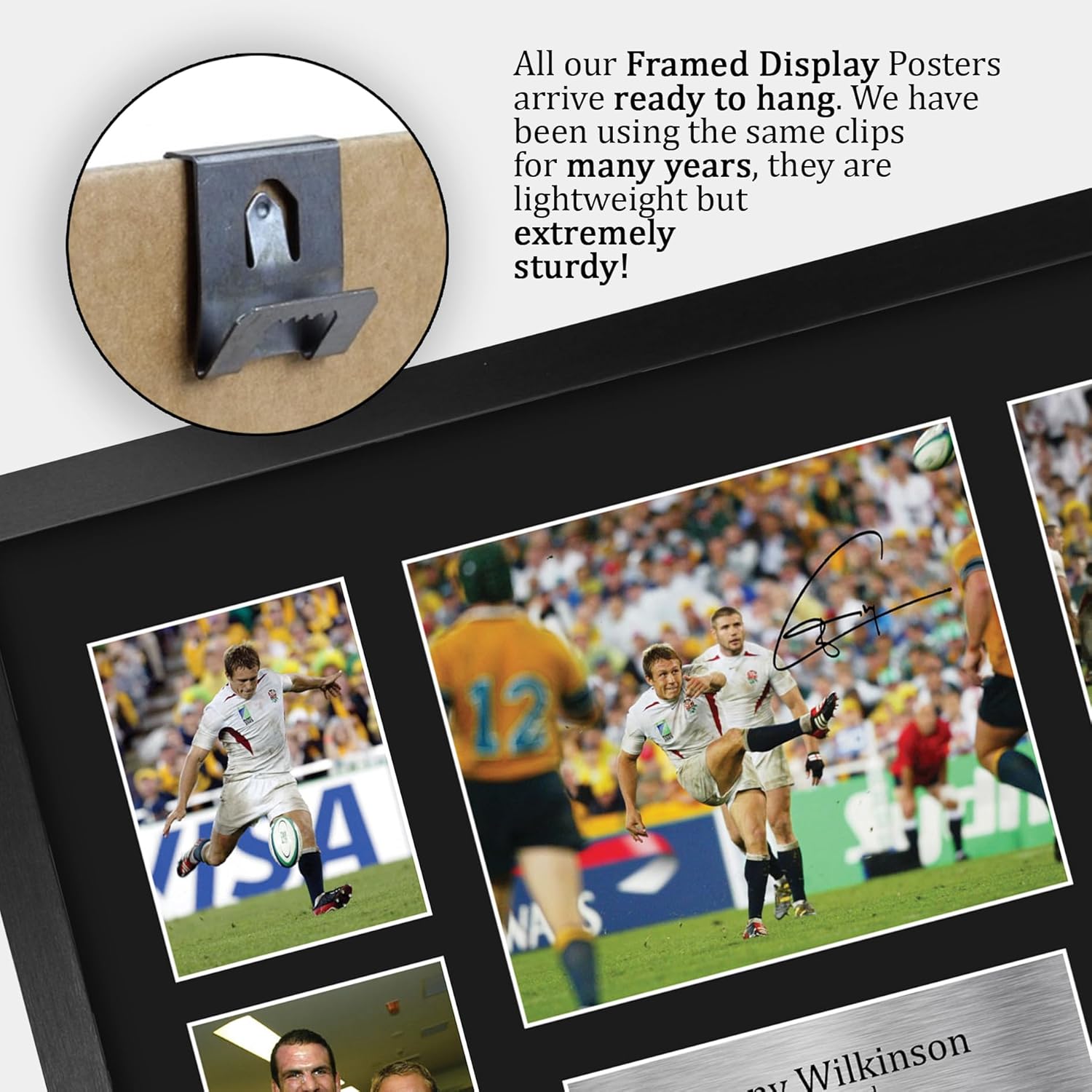 Thumbnail 4 de HWC Trading FR A3 Jonny Wilkinson England framed signed autograph picture (A3)