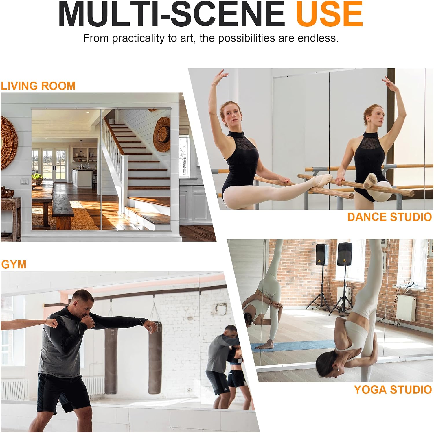 Detalle 2 de Delma Home Gym Mirror 54 x 30 Inches