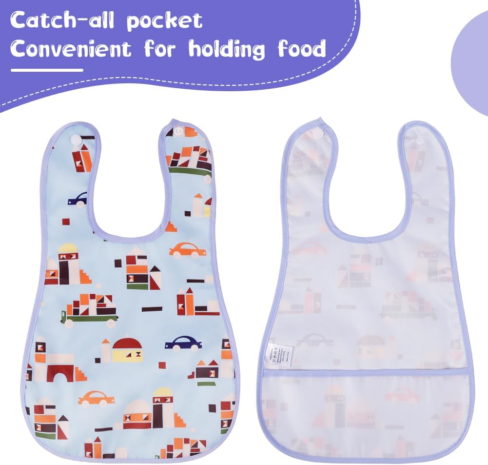 Detalle de Aolso Baby Feeding Bibs 7pcs waterproof