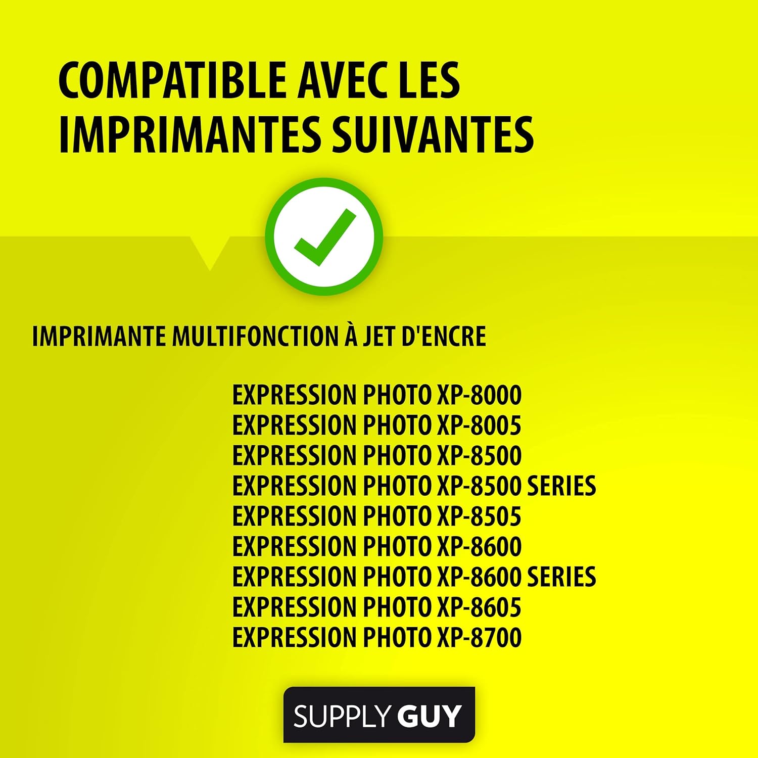Thumbnail 1 de Supply Guy 3 cartouches d’encre compatibles Epson 378XL noir pour Expression Photo XP