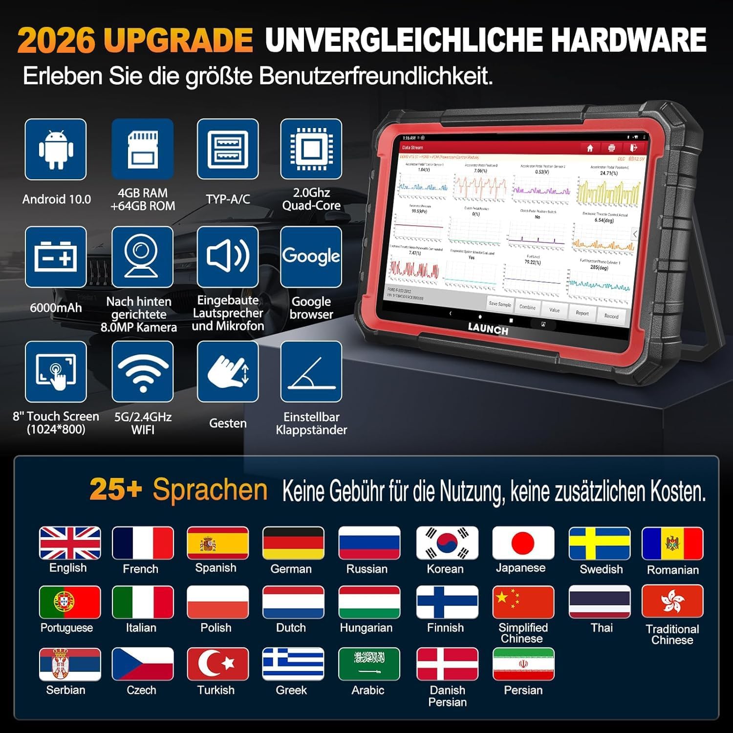 Thumbnail 6 de LAUNCH X431 PRO Elite OBD2 Diagnosesystem