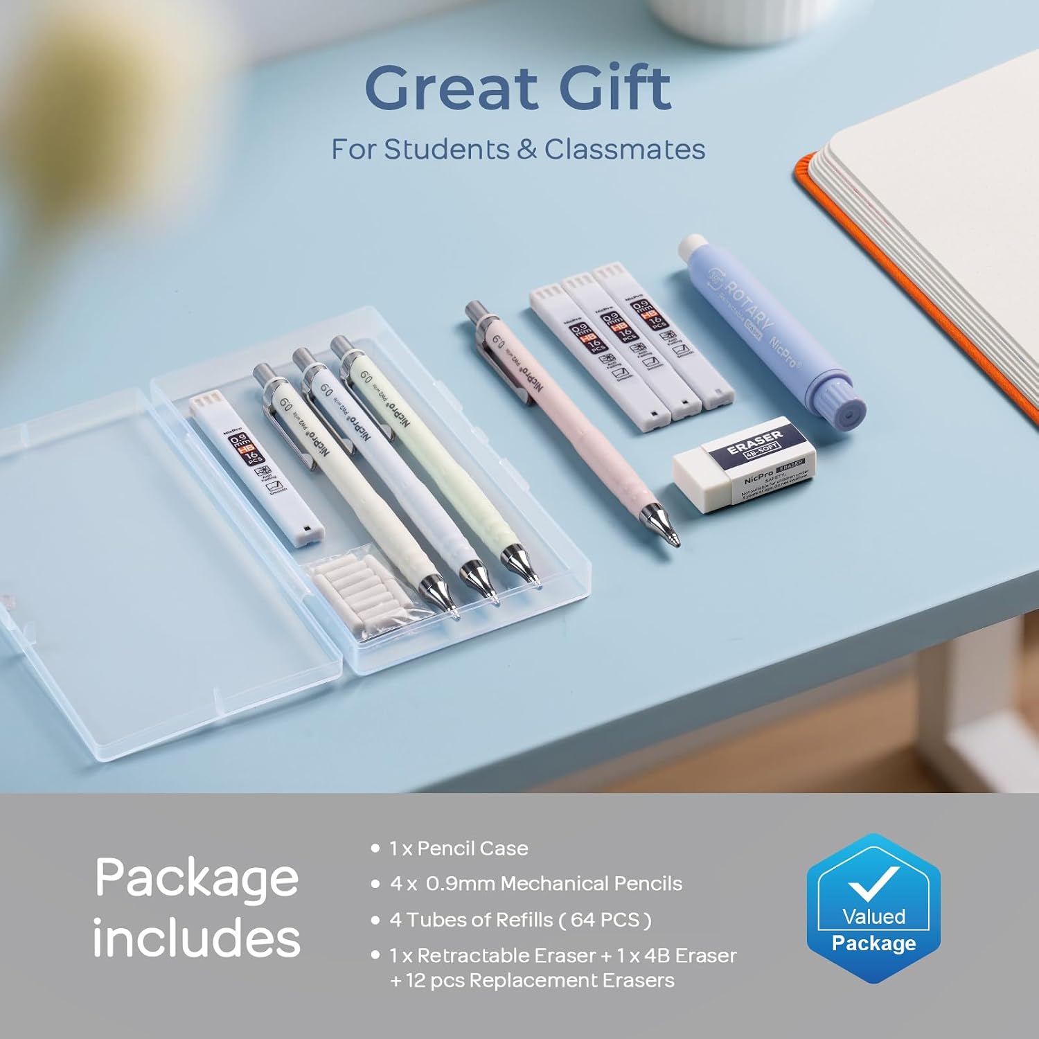 Thumbnail 6 de Nicpro Mechanical Pencil Set 0.9mm