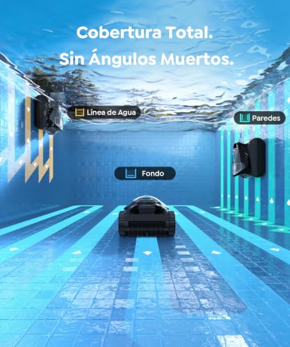 Detalle 2 de BRINBO C1 Robot Piscina: Limpiafondos y Paredes con Navegación Inteligente