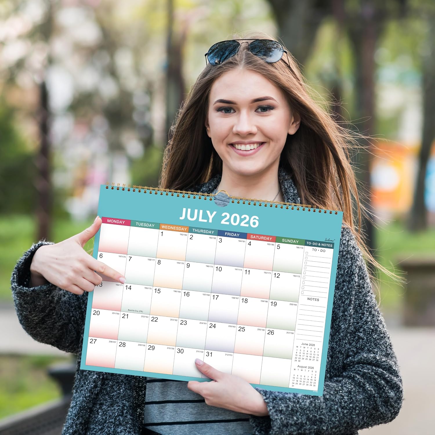 Thumbnail 6 de Calendar 2026 Wall Calendar with Twin-Wire Binding 📅