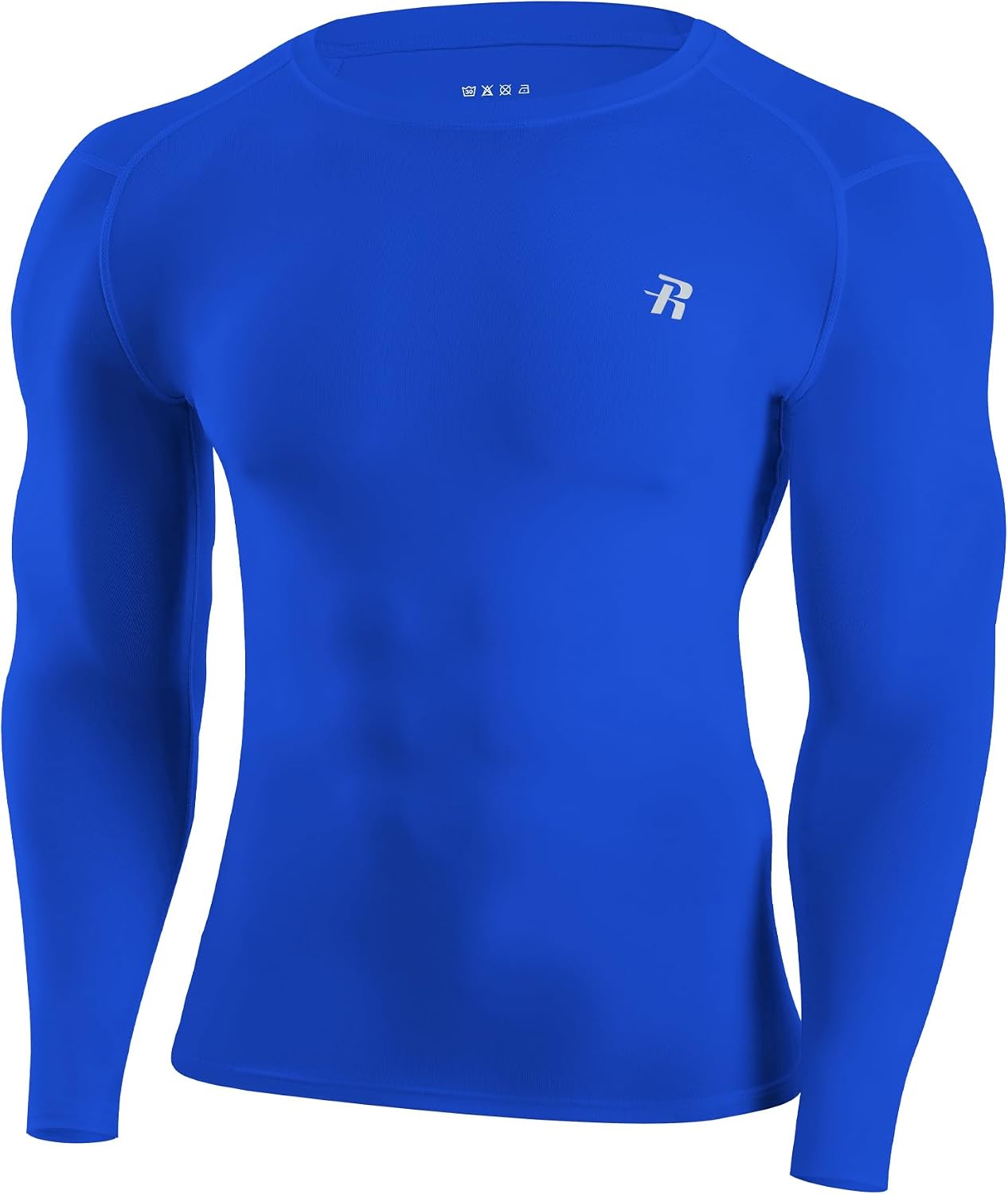 Detalle de Runhit Men’s Long-Sleeve Compression Shirt, UPF 50+ for Running and Water Sports