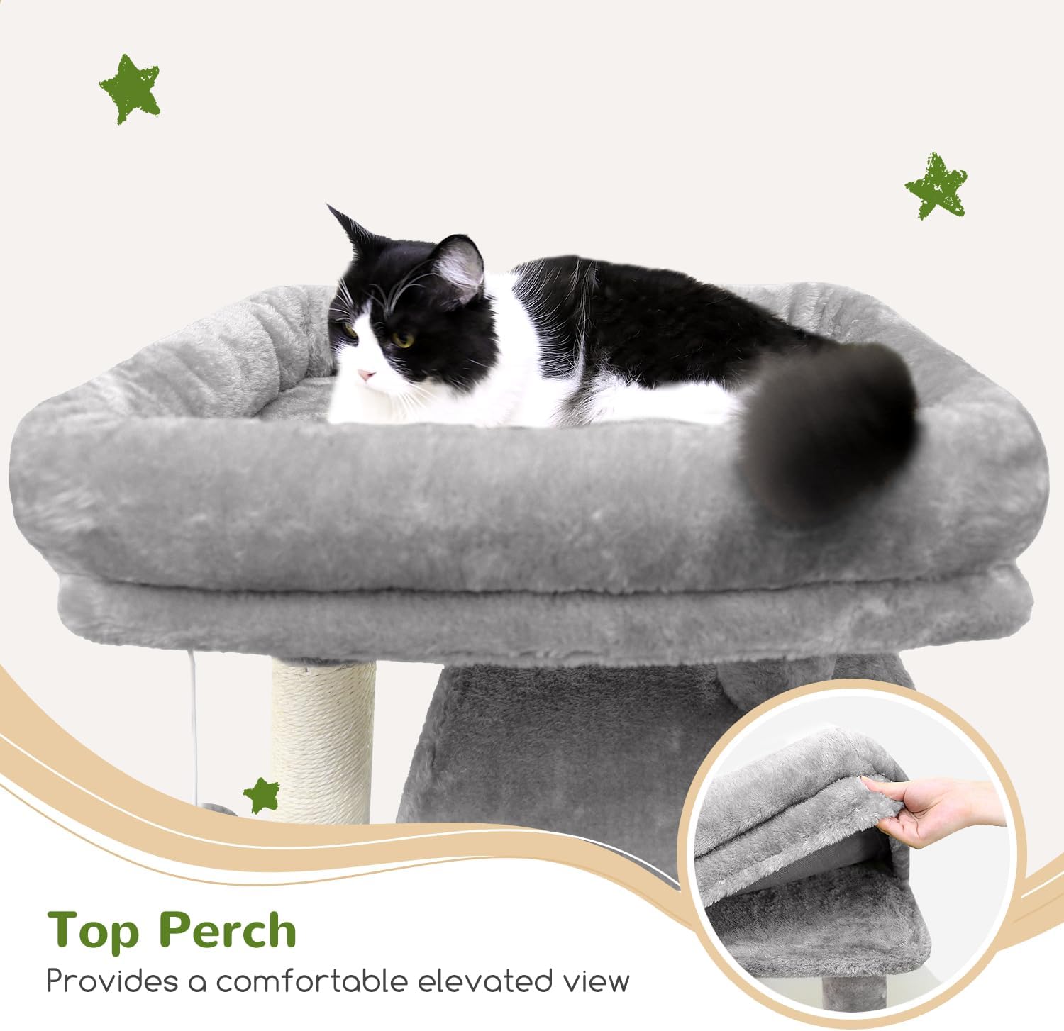 Detalle 2 de Globlazer F70 Pro 70-inch Cat Tree 🐱