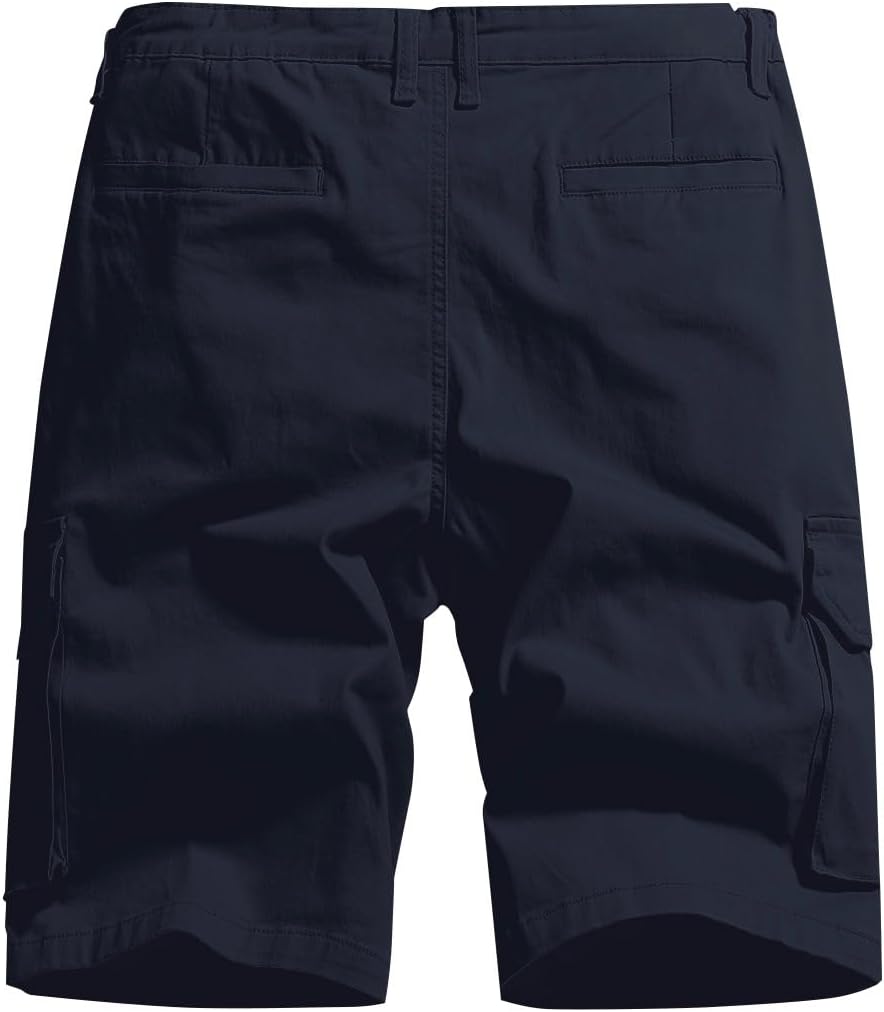 Detalle de Ougelebo Cargo Shorts Baumwolle – Kurze Hose Herren