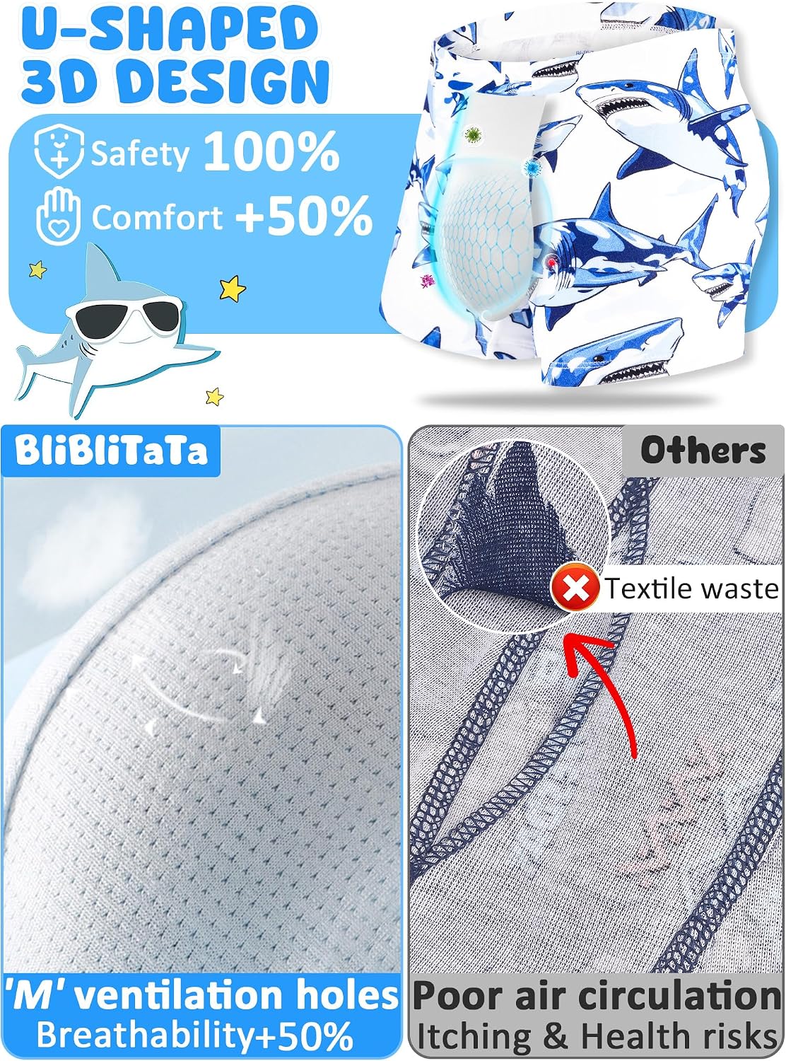 Detalle 1 de BliBliTaTa Boys Boxer Briefs 6-Pack