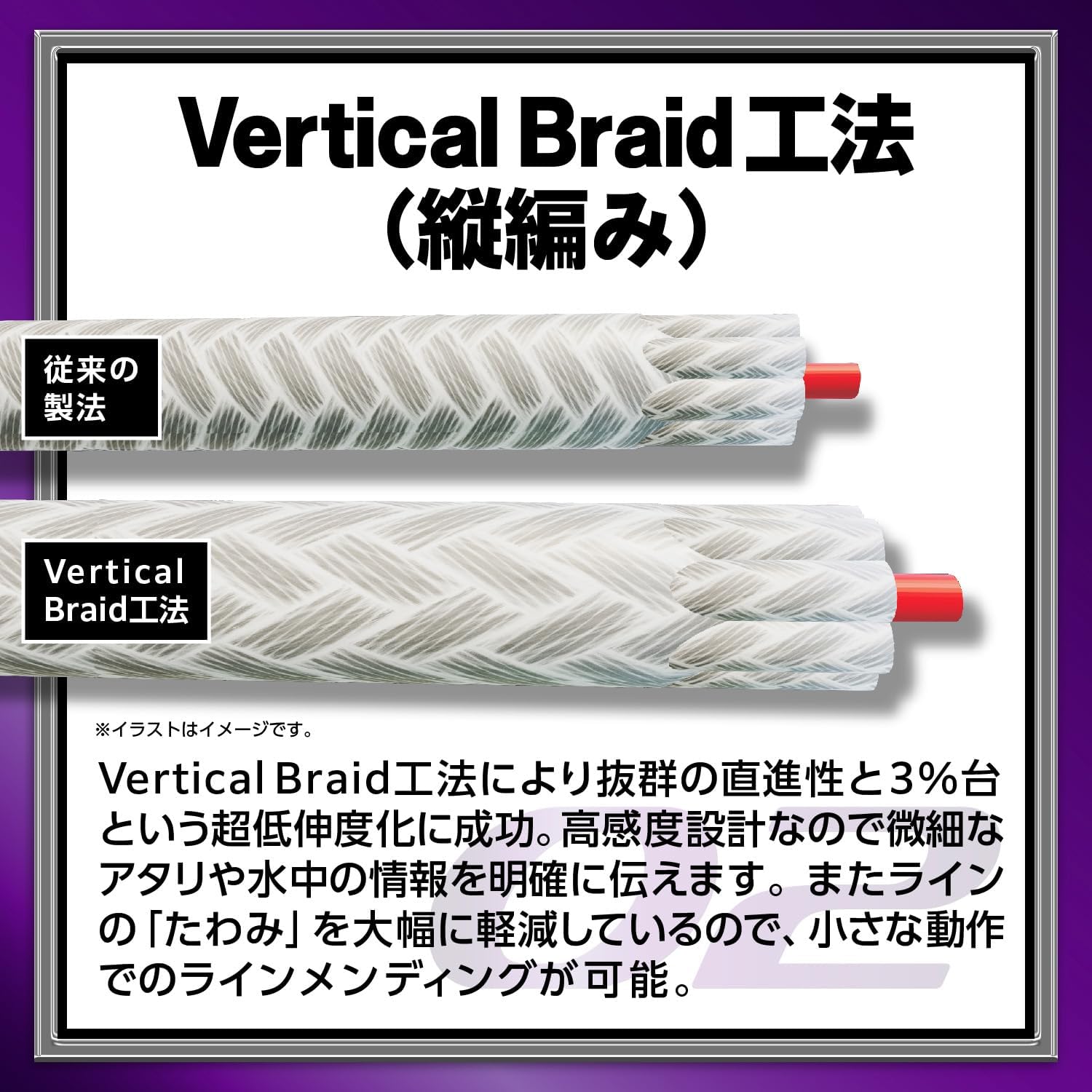 Detalle 2 de バリバス(VARIVAS)アバニ シーバス マックスパワーPE X9 9本撚りPEライン 150m・0.8号
