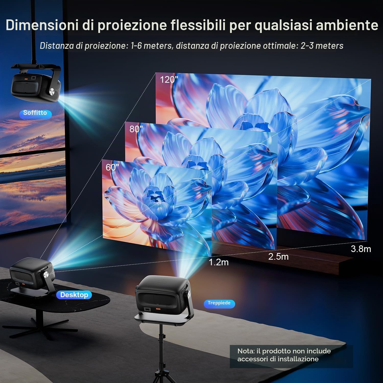 Thumbnail 6 de Proiettore 4K Smart TV 30000 Lumen: massimo immersive a casa