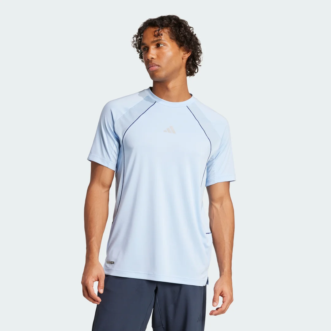 Detalle de Camiseta Adidas Tech Apparel CLIMACOOL – azul