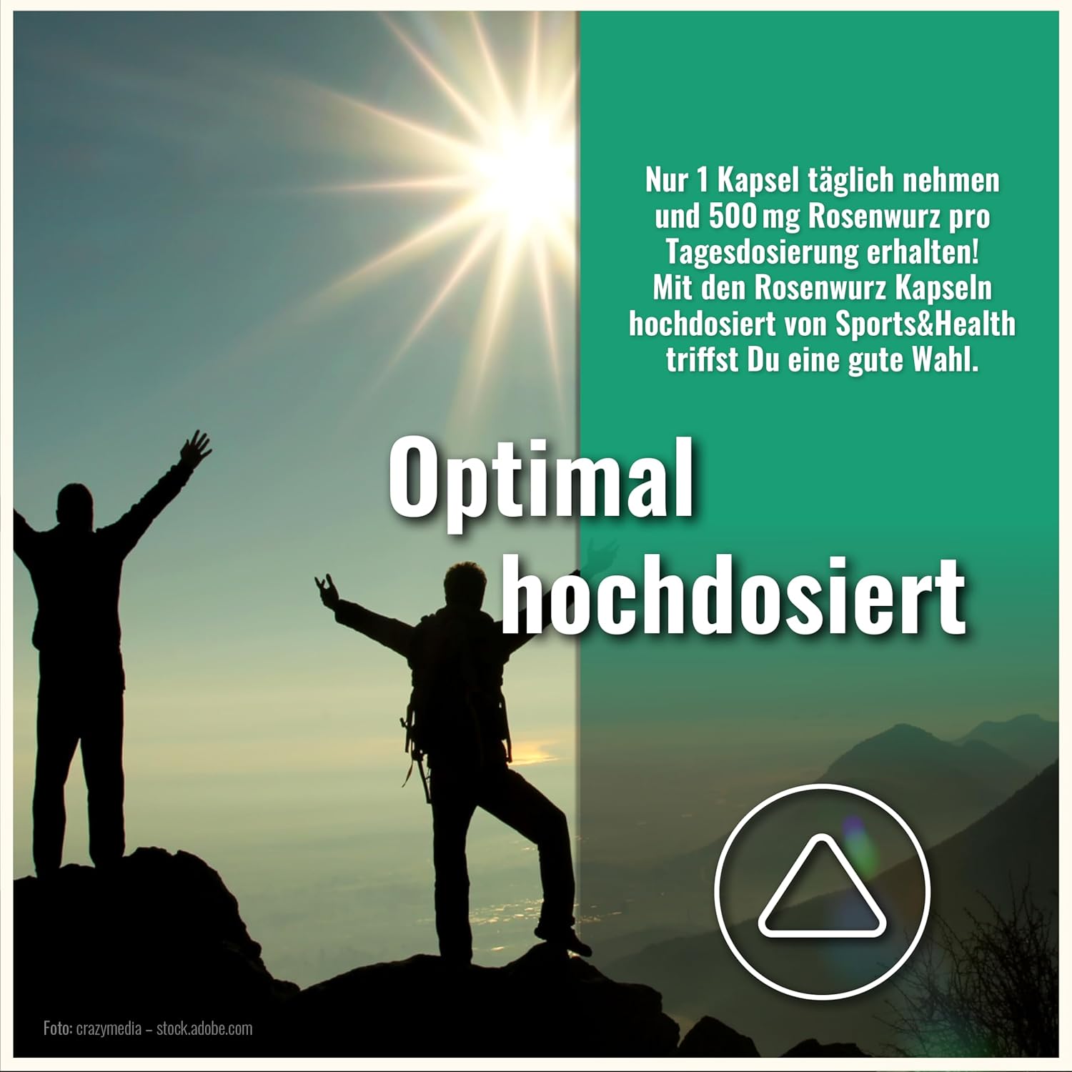 Thumbnail 1 de Rhodiola Rosea Kapseln hochdosiert (120 Kapseln, 500 mg pro Tagesdosis) – Rosenwurz Extrakt 10:1