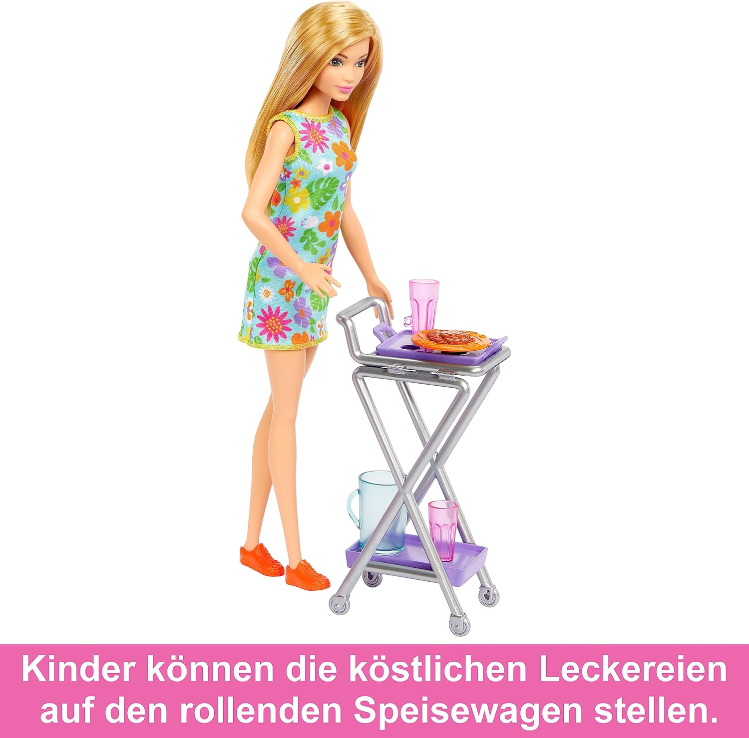 Thumbnail 4 de Barbie Vorratskammer-Spielset (HJV38) mit Puppe, über 25 Teilen und Küchenaccessoires