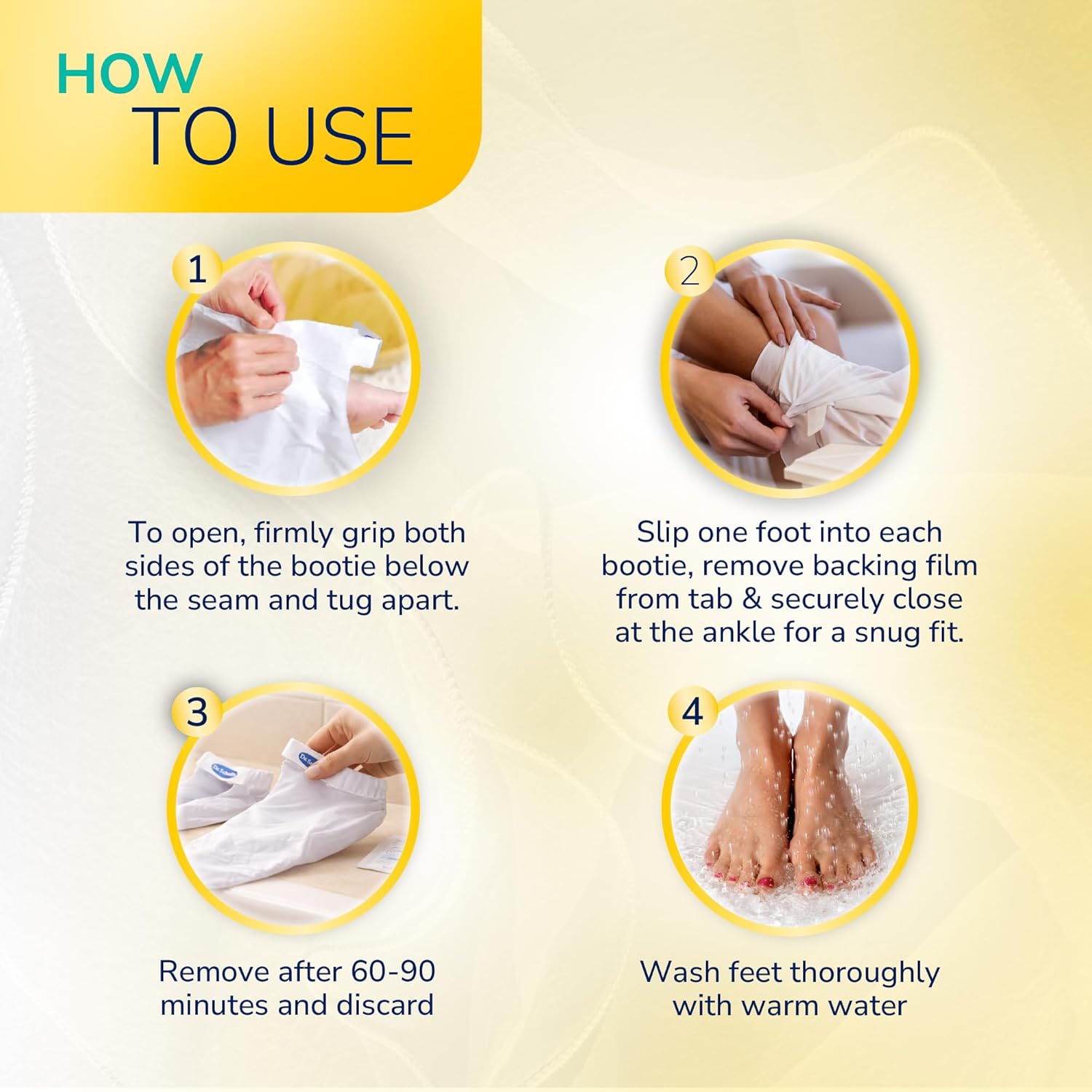 Detalle de Dr. Scholl's Rough, Dry Skin Ultra Exfoliating Foot Peel Mask – Moisturising and Rejuvenating One Pair