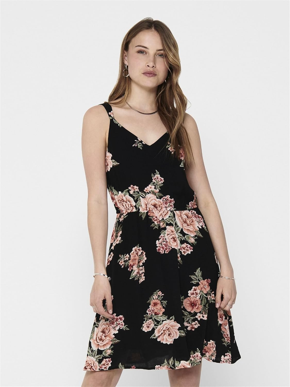 Thumbnail 1 de Robe courte à imprimé ONLY Onlkarmen S/L Short Dress AOP WVN