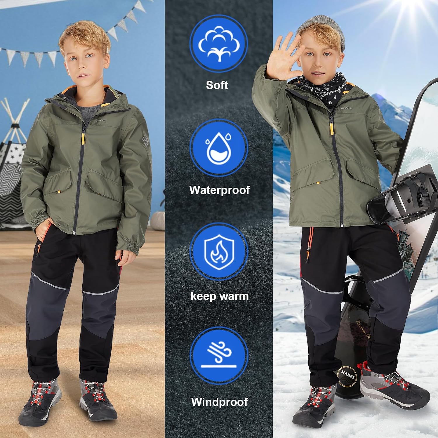 Thumbnail 4 de Jogwits Softshellhose Kinder wasserdicht