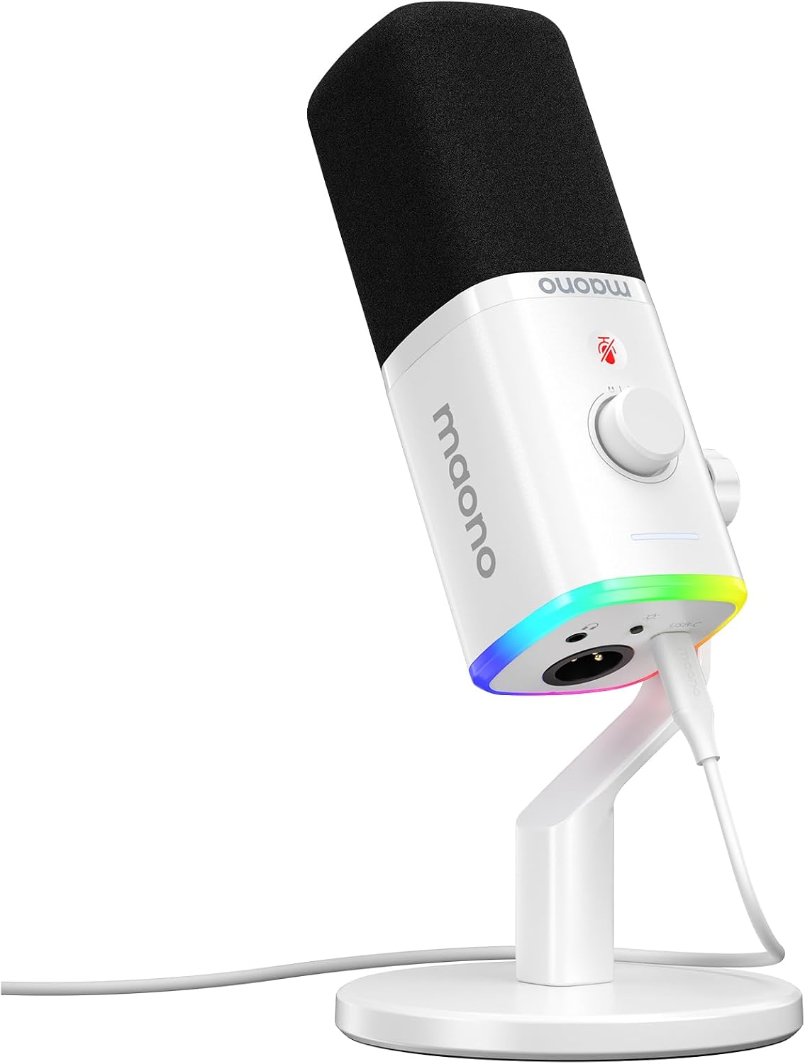 Detalle de MAONO PD100X: Microfono Gaming Dinámico USB/XLR para Streaming y Podcasting