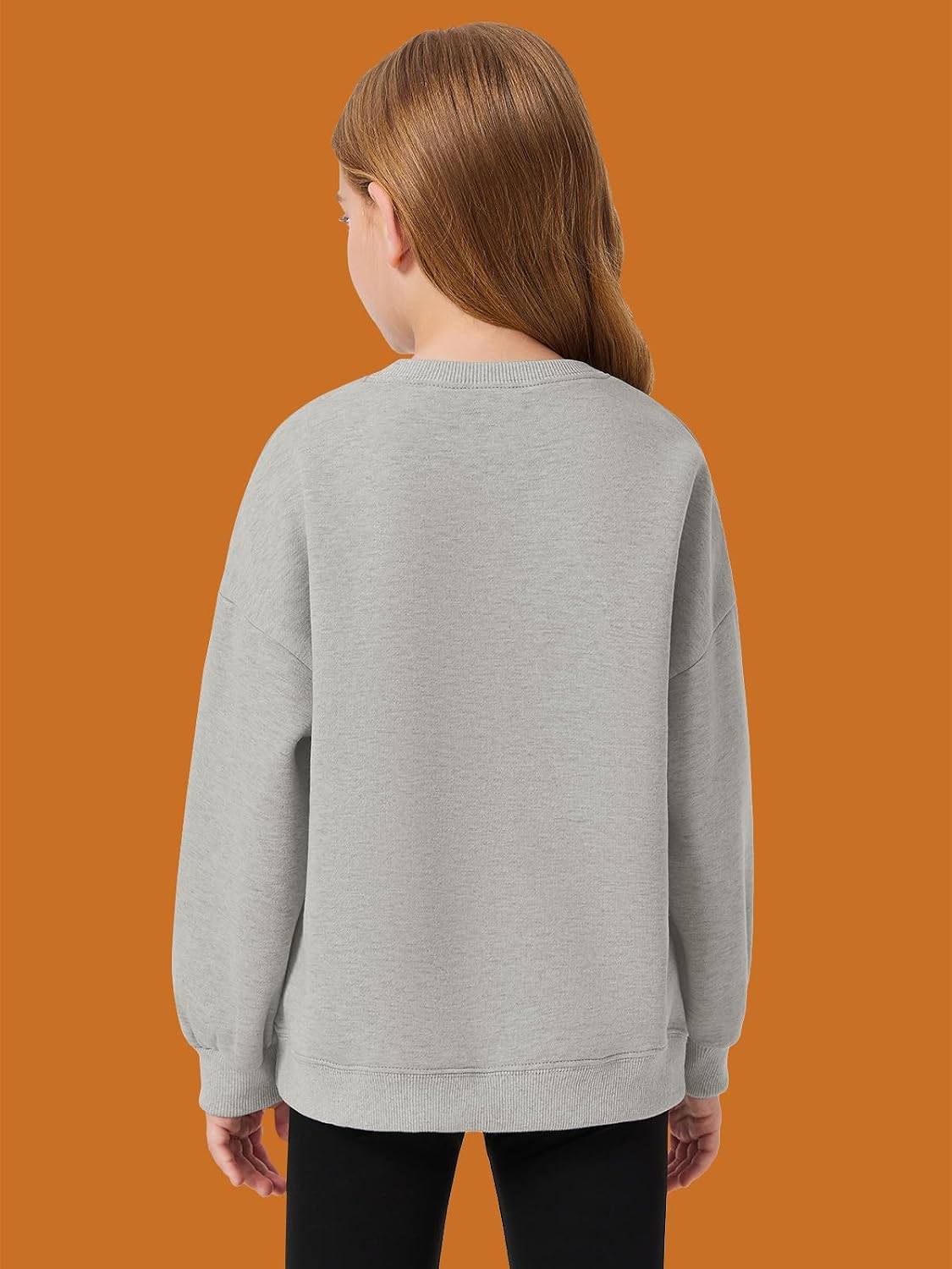 Detalle 1 de Haloumoning sweatshirt voor meisjes, oversized met ronde hals en lange mouwen
