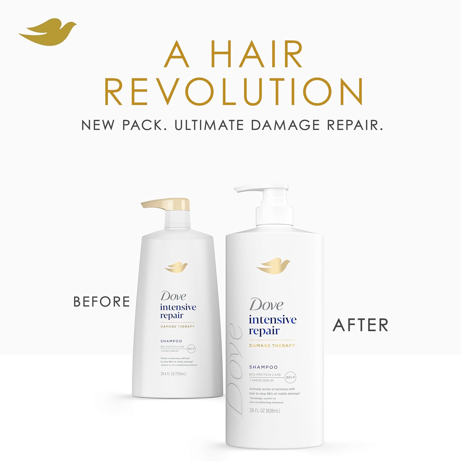 Thumbnail 3 de Dove Intensive Repair Shampoo with Bio-Protein Care Technology and Amino Serum, 28 fl oz