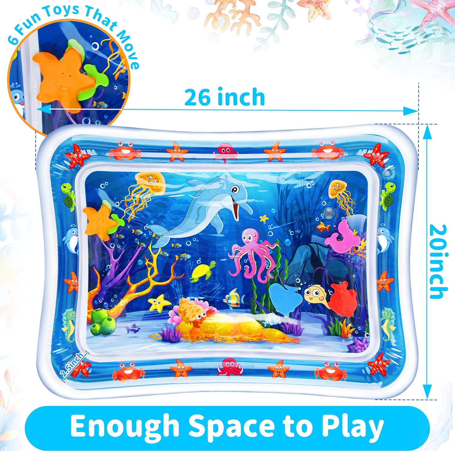 Thumbnail 5 de Yeeeasy Tummy Time Water Mat 3–24 Months