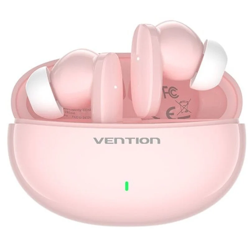 Detalle de Vention NBFP0: Auriculares Bluetooth con Estuche de Carga Rosas