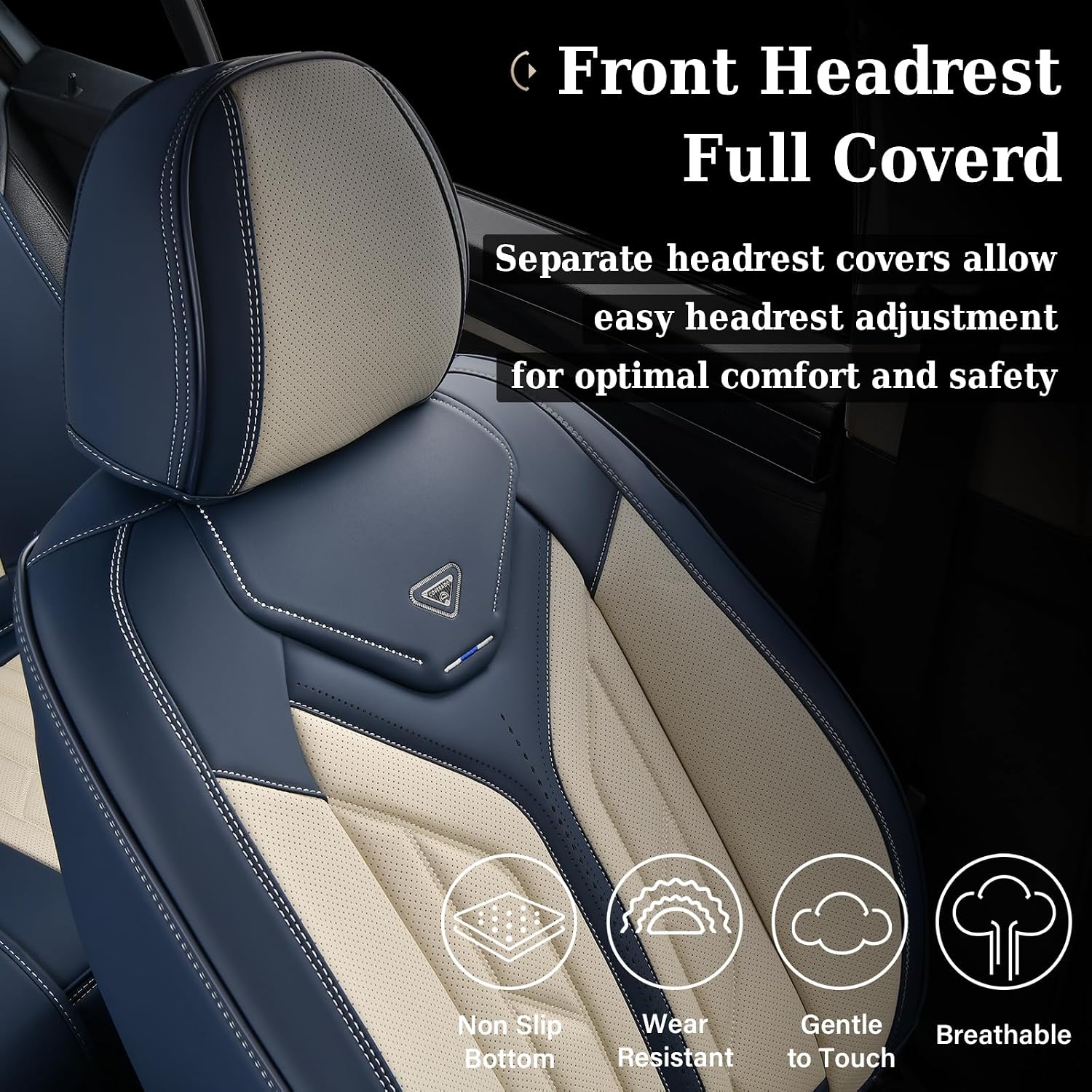 Thumbnail 4 de Coverado Leather Car Seat Covers Full Set