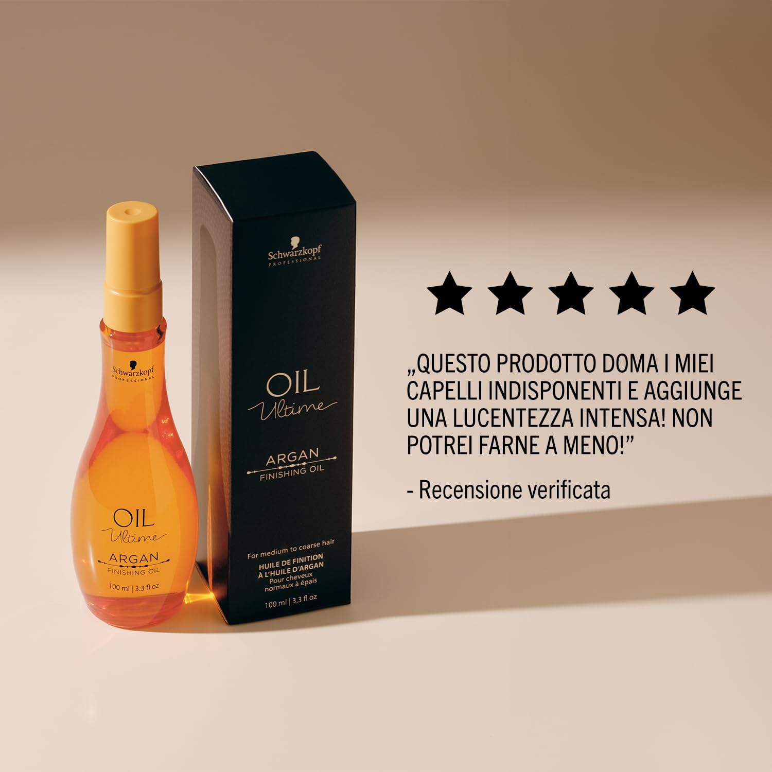 Thumbnail 6 de Schwarzkopf Professional Oil Ultime Argan Finishing Oil – Olio per Capelli Normali e Spessi, 100 ml