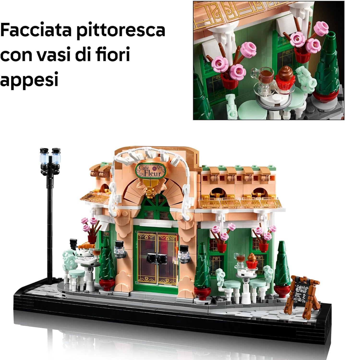 Thumbnail 3 de LEGO Icons Café Francese 10362 – Kit di modellismo fai da te per adulti, decorazione in miniatura elegante