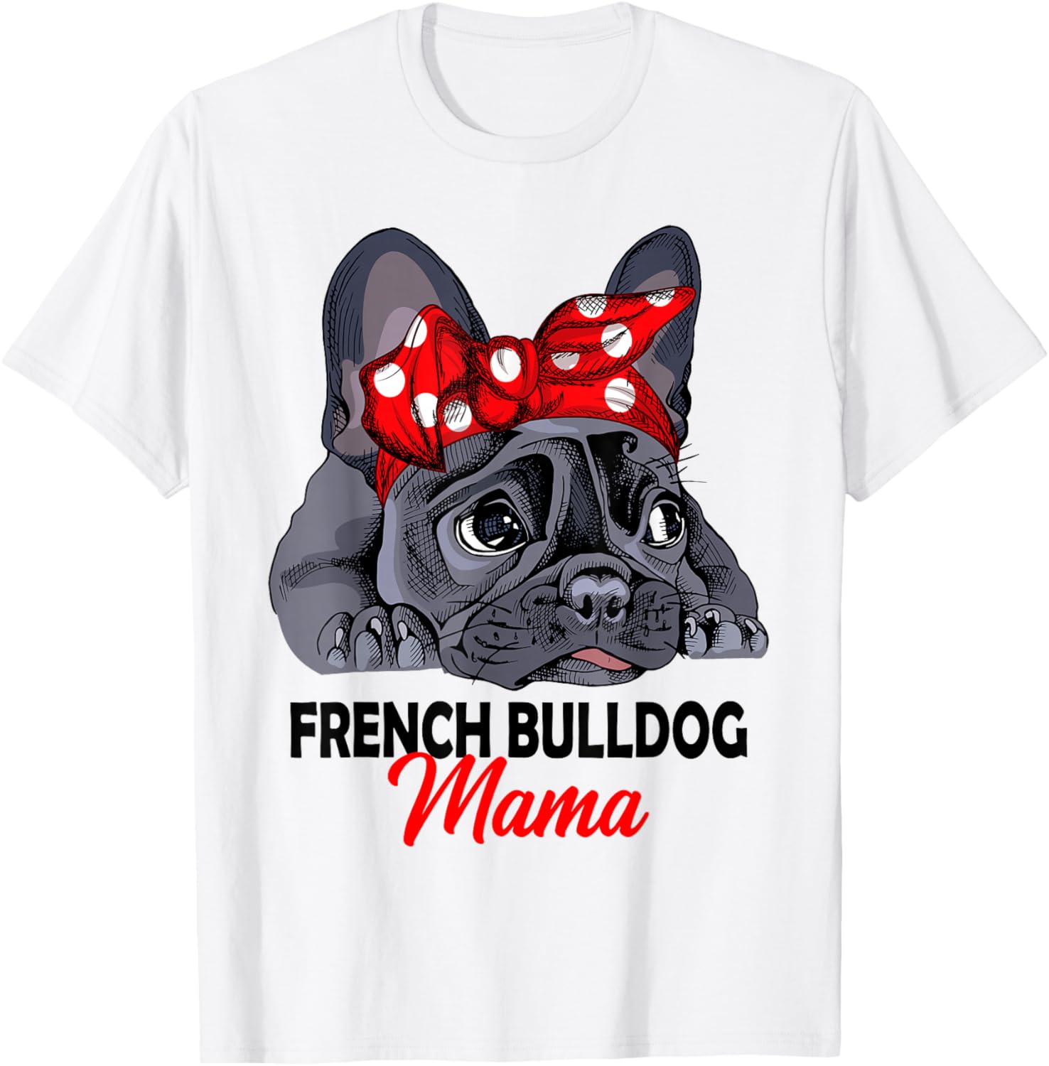 Detalle de Maglietta Bulldog Francese Mama Frenchie