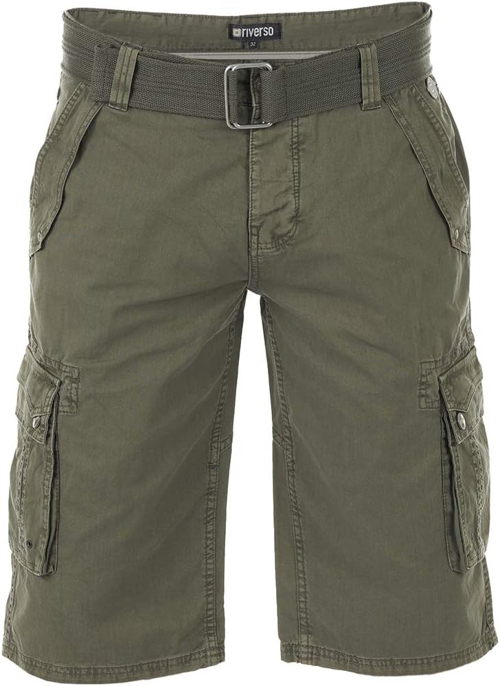 Thumbnail 5 de riverso Kurze Cargo Shorts Herren RIVAnton – Regular Fit, 100% Baumwolle, Gürtel inklusive
