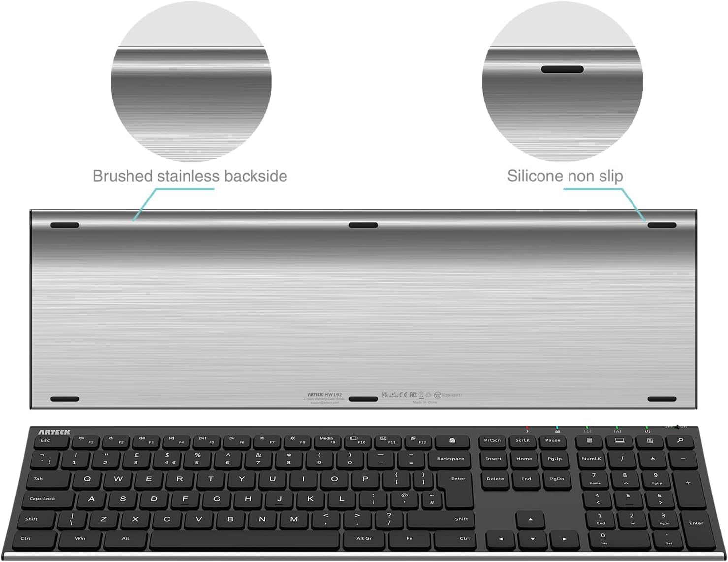 Detalle 2 de Arteck 2.4G Wireless Keyboard and Mouse combo Ergonomic mice
