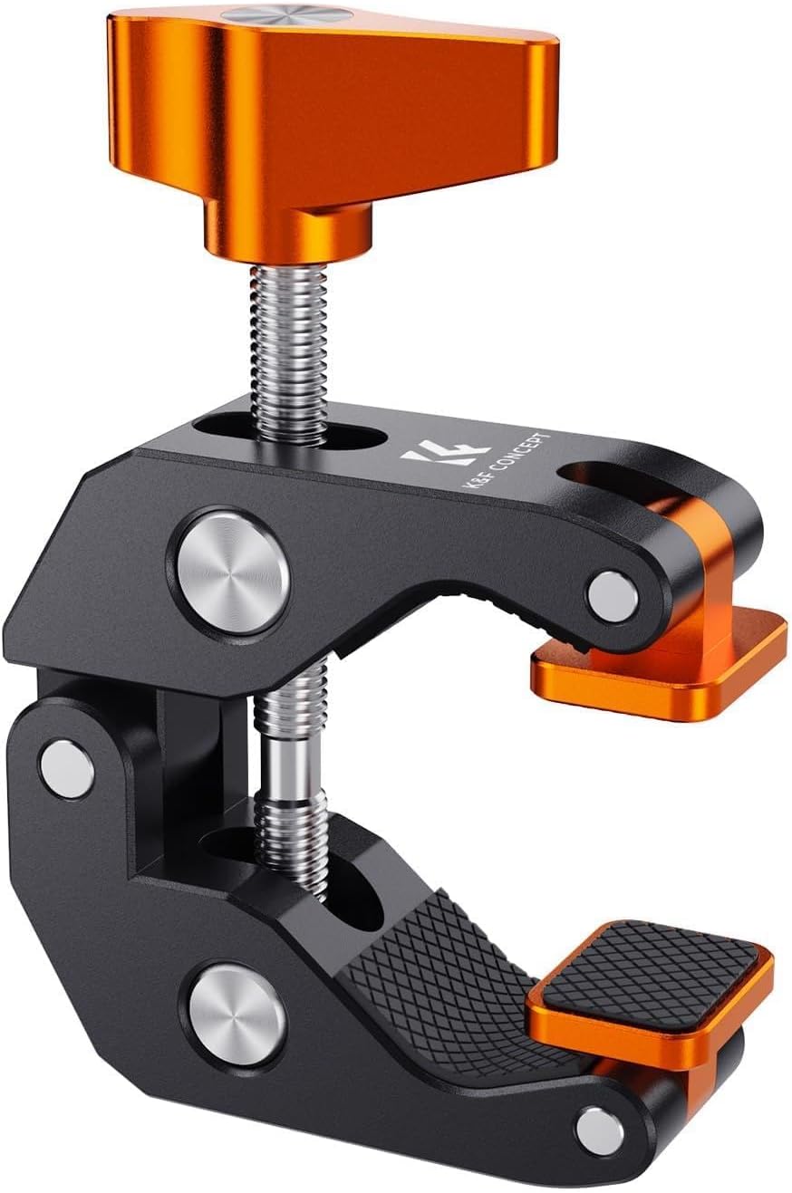 Detalle de K&F CONCEPT Morsetto Super regolabile a granchio con blocchi di serraggio ruotabili (attacchi 1/4" e 3/8")