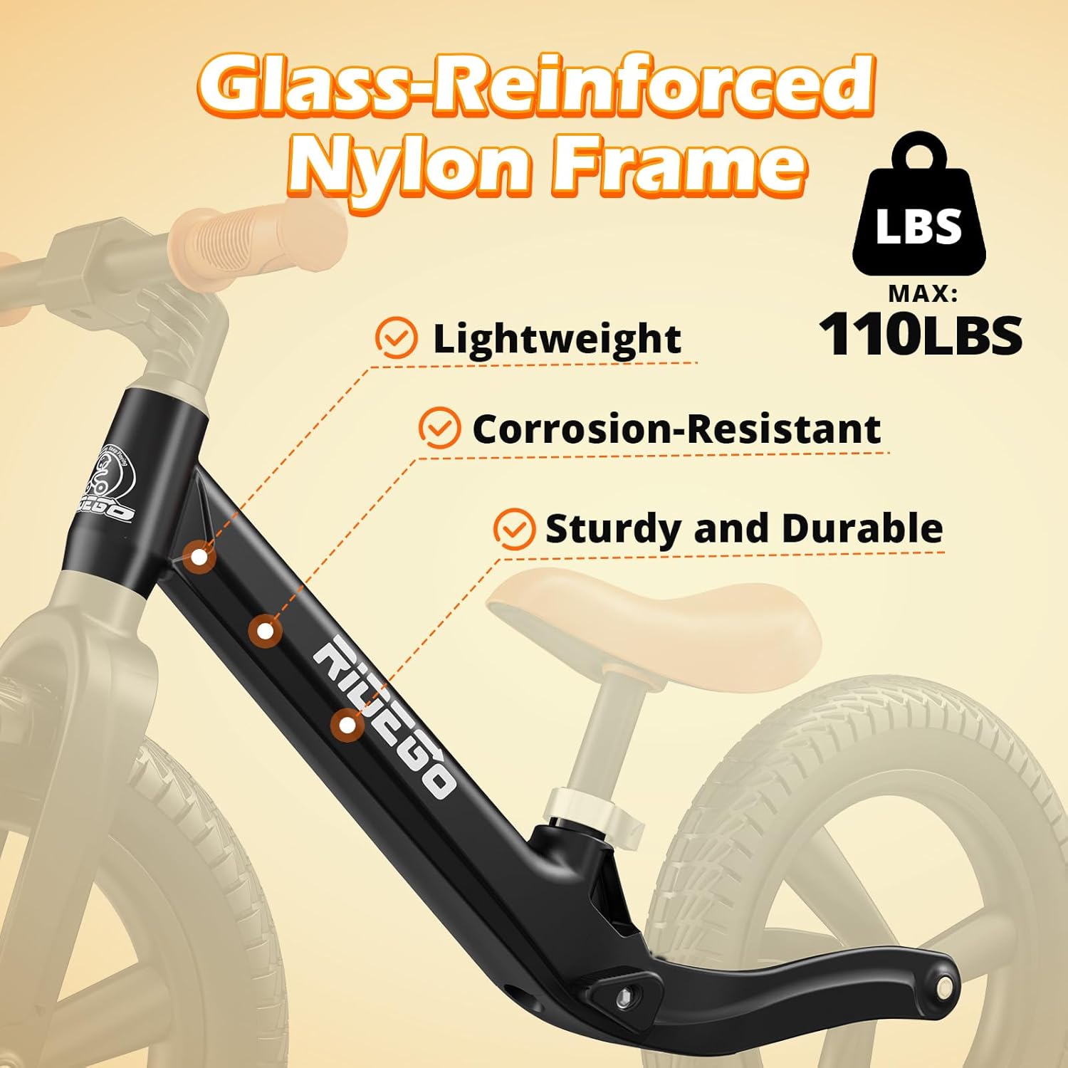 Thumbnail 2 de Ridego 14 Inch Balance Bike for Kids