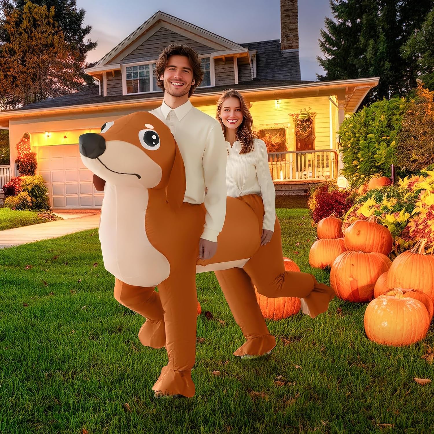 Thumbnail 5 de Poptrend Dachshund Double Dog Inflatable Costume