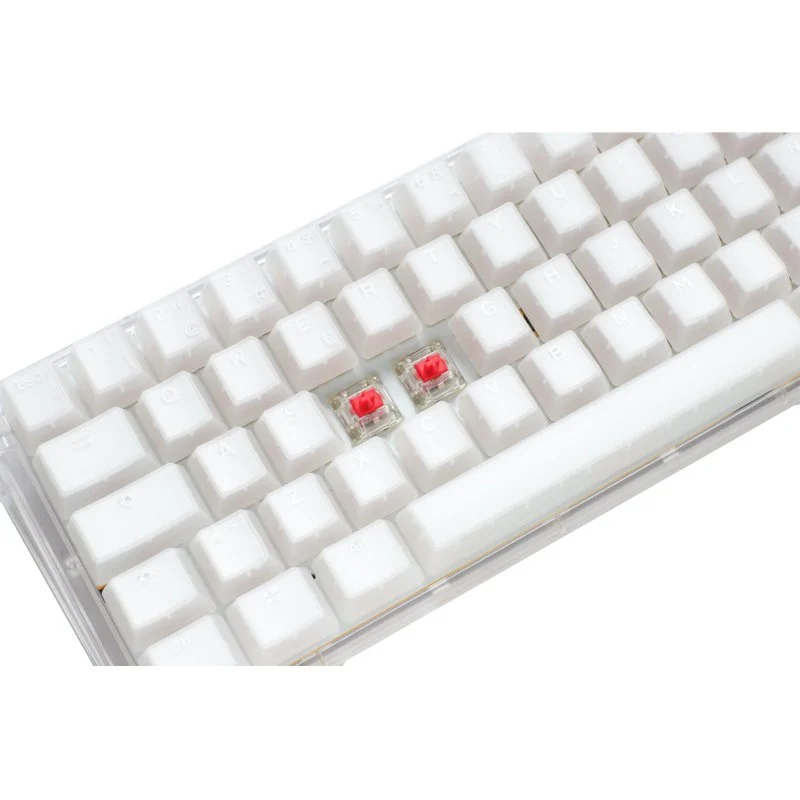 Detalle 2 de Ducky One 3 Mini Aura White: Teclado Mecánico Gaming con Keycaps PBT y Cherry MX RGB